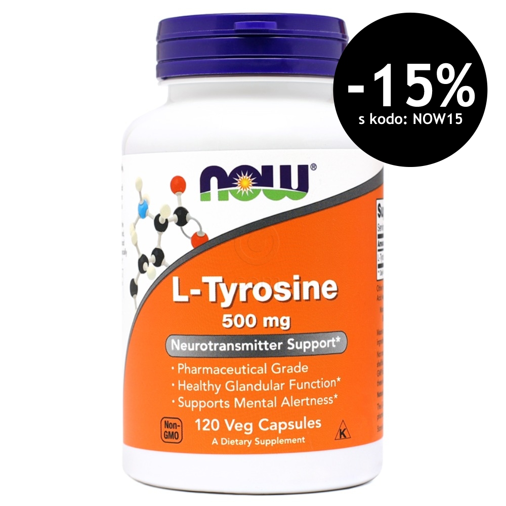 L-Tirozin NOW, kapsule (120 kapsul)